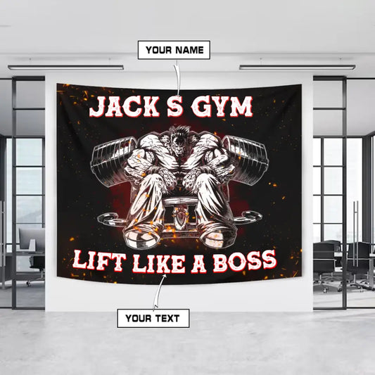 Life Like A Boss | Customizable Motivational Home Gym Decor 007