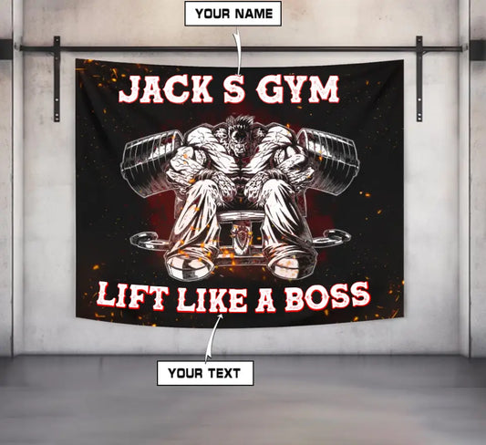 Life Like A Boss | Customizable Motivational Home Gym Decor 007