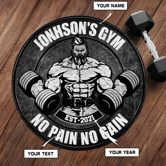 Round Rug For Personalized Bodybuilding Home Gym Decor 017