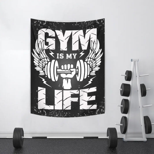 Personalized Motivational Flag Banner Gym Tapestry Home Decor 030