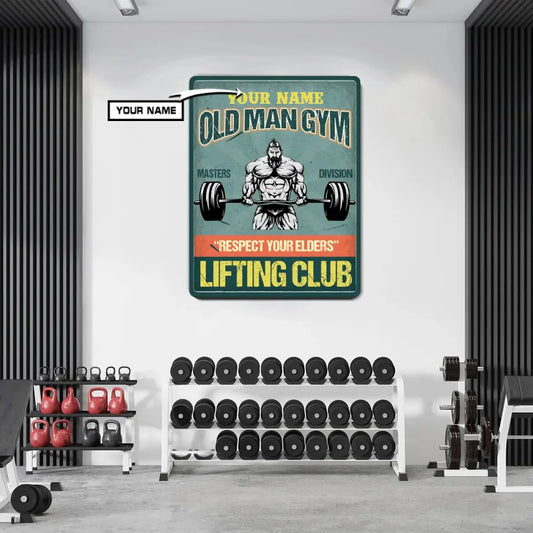 Personalized Motivational Metal Sign - Gift For Gym Home Decor 033