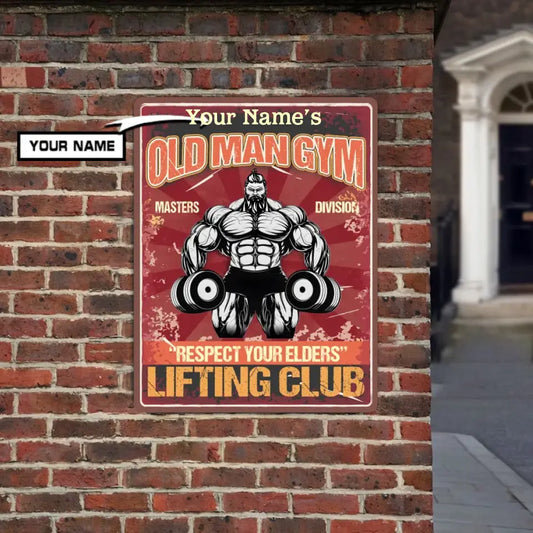 Personalized Motivational Metal Sign - Gift For Gym Home Decor 034