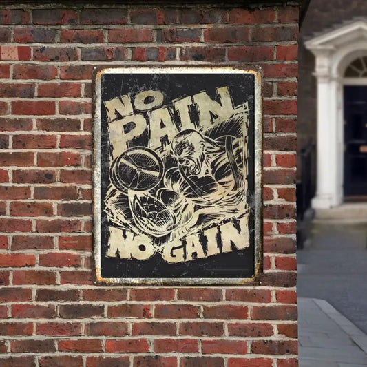 Personalized Motivational Metal Sign - Gift For Gym Home Decor 051