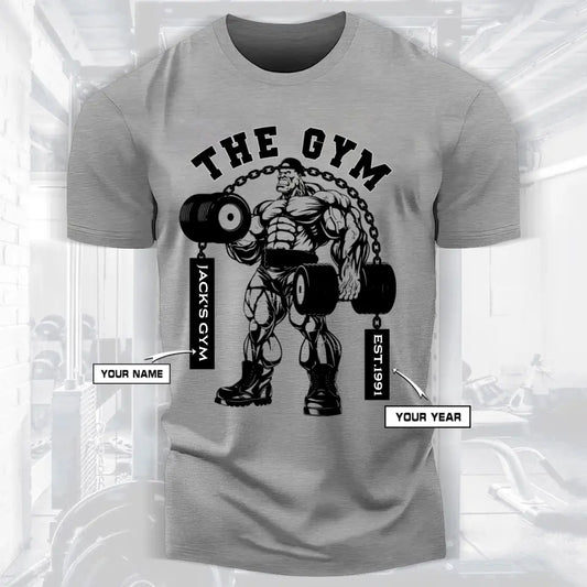 Personalized Motivational Men Gym Beast Bodybuilding Fitness T-shirt 052