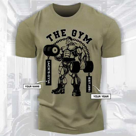 Personalized Motivational Men Gym Beast Bodybuilding Fitness T-shirt 052