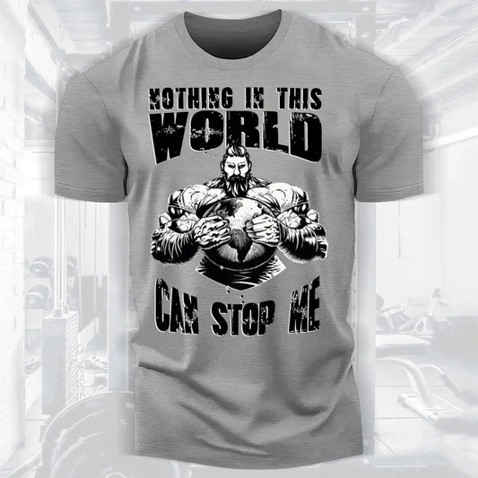 Personalized Motivational Men Gym Beast Bodybuilding Fitness T-shirt 054