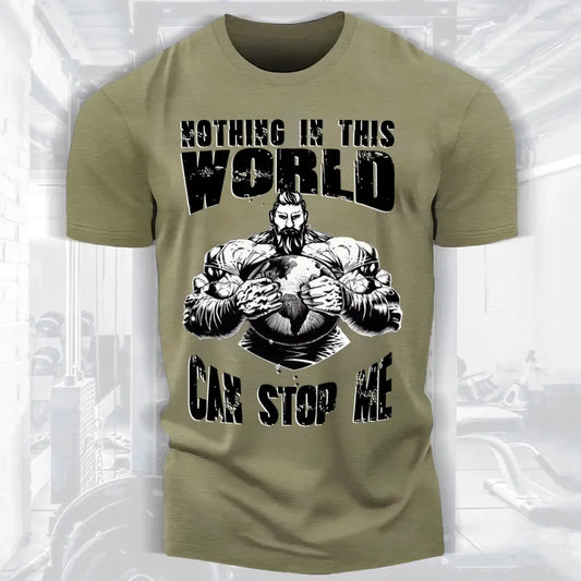 Personalized Motivational Men Gym Beast Bodybuilding Fitness T-shirt 054