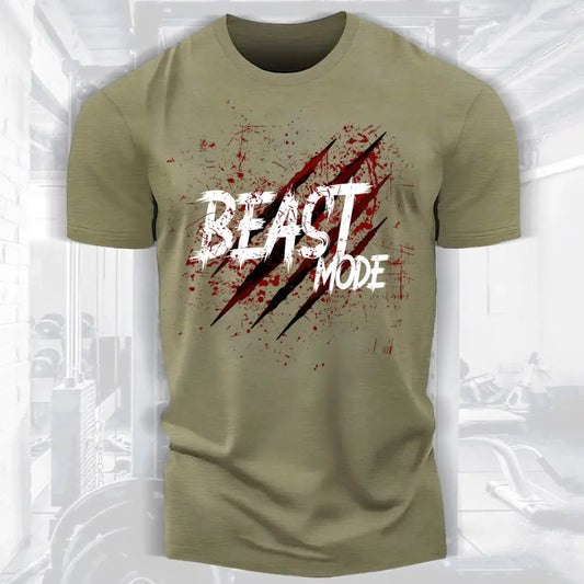 Strength Meets Spookiness Halloween Fitness Tees for Men 077