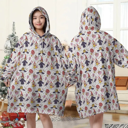 Halloween SW Oversized Blanket Hoodie | Soft & Warm Fleece, One Size Fits All 103