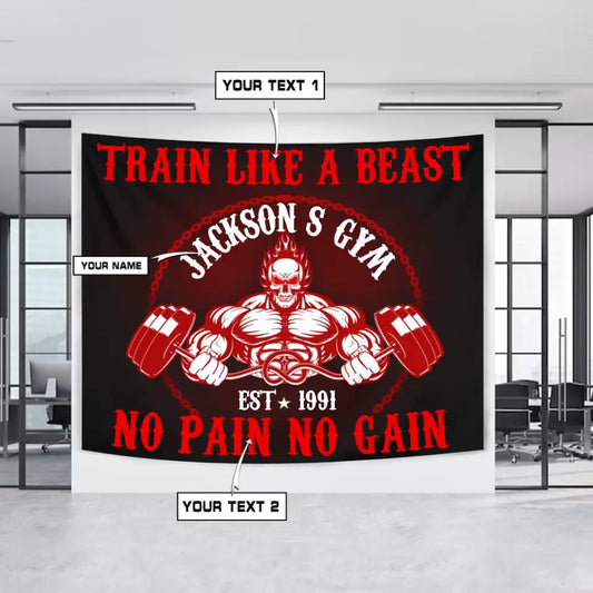 Stay Inspired with Beast Factory's Gym Inspired Flag Banners 070