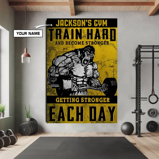 Personalized Motivation Canvas Wall Art - Gift For Gym Home Decor 084