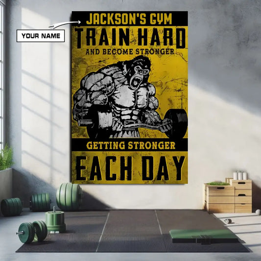 Personalized Motivation Canvas Wall Art - Gift For Gym Home Decor 084