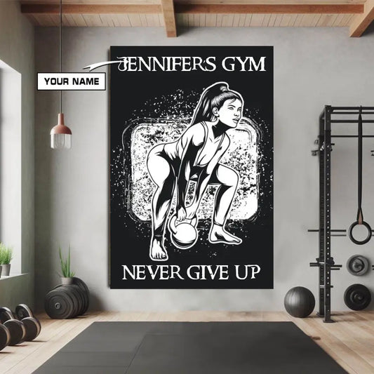 Never Give Up Personalized Canvas Poster Home Decor 079