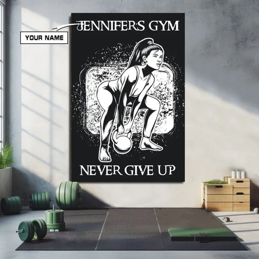 Never Give Up Personalized Canvas Poster Home Decor 079