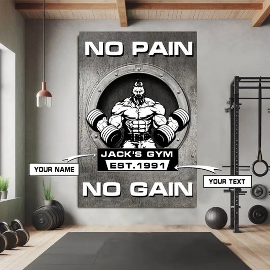 Customizable Motivation Canvas Wall Art - Gift For Gym Home Decor 050