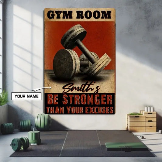 Personalized Motivation Canvas Wall Art - Gift For Gym Home Decor 047