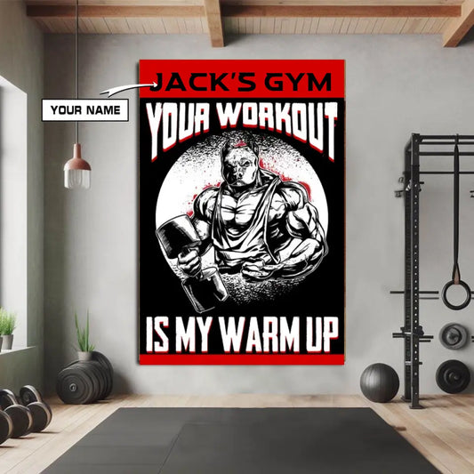 Personalized Motivation Canvas Wall Art - Gift For Gym Home Decor 038