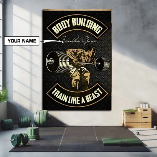 Personalized Motivation Canvas Wall Art - Gift For Gym Home Decor 037