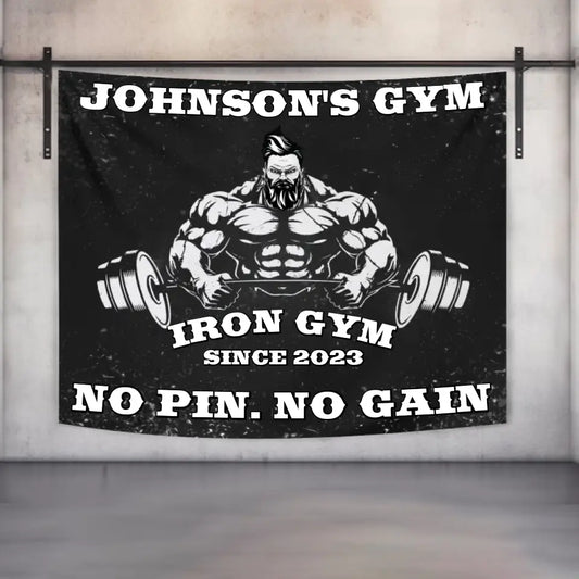Personalized Motivational Gym Flags Banner Tapestry Home Decor 104