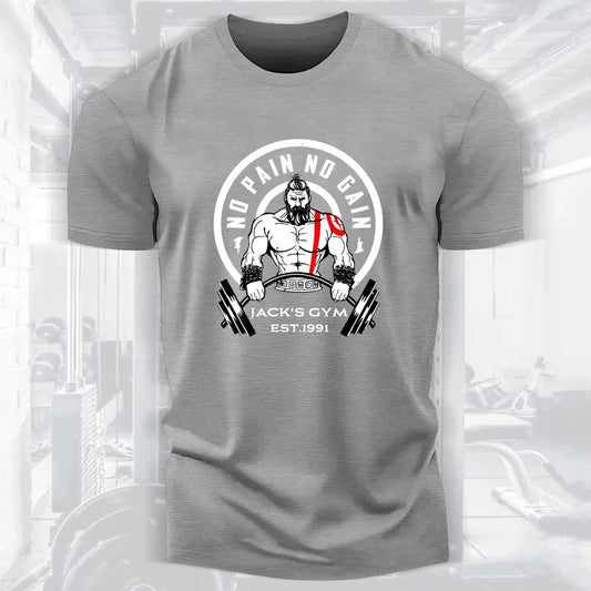 No Pain No Gain Personalized Bodybuilding Fitness T-shirt for Fitness Enthusiasts 024