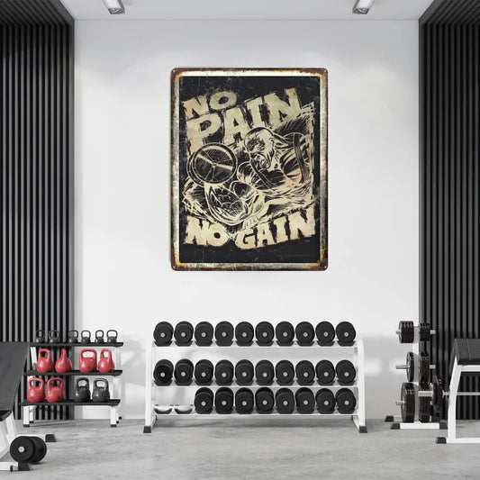 Personalized Motivational  Metal Sign - Gift For Gym Home Decor 051