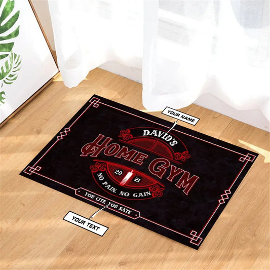 Personalized Motivation Welcome Home Gym Doormat 107