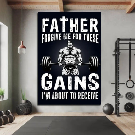 Personalized Motivation Canvas Wall Art - Gift For Gym Home Decor 069