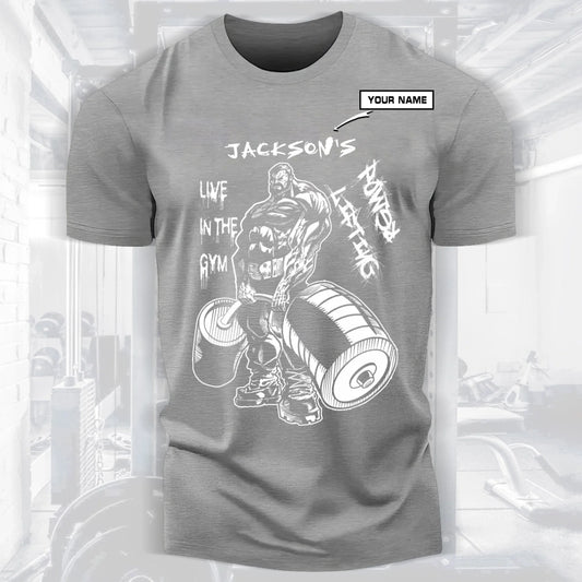 Men Gym Beast Bodybuilding Fitness T-shirt for Fitness Enthusiasts 012